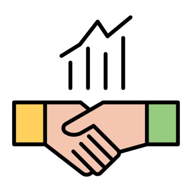 El sıkışma, iş anlaşması, ilerleme paylaşma, istatistikleri paylaşma, ikon vektör imajını tatmin edici istatistikler. İş ve ofis için de kullanılabilir. Web uygulamalarında, mobil uygulamalarda ve yazdırma ortamlarında kullanılabilir.