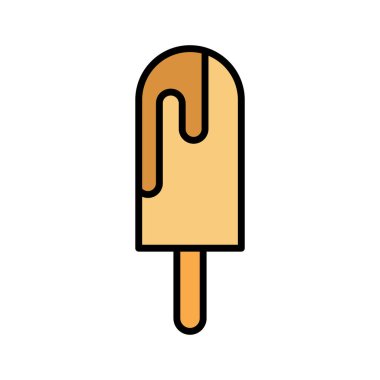 Dondurma Simgesi vektör görüntüsü. Yaz & Tatilleri için kullanılabilir. Mobil uygulamalar, web uygulamaları ve yazdırma ortamları için elverişli.
