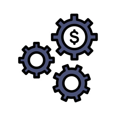  Simge vektör görüntüsü. Finans ve Para için de kullanılabilir. Web uygulamalarında, mobil uygulamalarda ve yazdırma ortamlarında kullanılabilir.