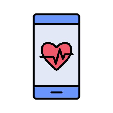 Tıbbi Uygulama Simgesi vektör resmi. Revir için kullanılabilir. Mobil uygulamalar, web uygulamaları ve yazdırma ortamları için elverişli.