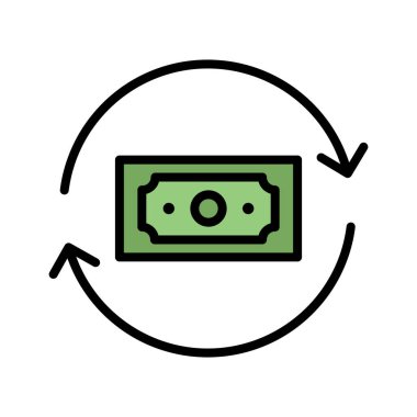 Para, uçuş, işlem, ikon vektör görüntüsü aktarımı. Finans ve Para için de kullanılabilir. Web uygulamalarında, mobil uygulamalarda ve yazdırma ortamlarında kullanılabilir.