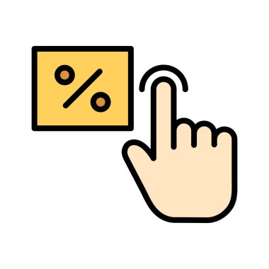 Tıklama başına ödeme, tıklama, el, tıklama, ikon vektör resmi. Web pazarlama için de kullanılabilir. Web uygulamalarında, mobil uygulamalarda ve yazdırma ortamlarında kullanılabilir.