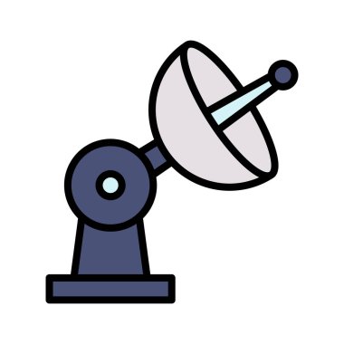 Uydu, çanak, anten ikon vektör görüntüsü. Seo & web için de kullanılabilir. Web uygulamalarında, mobil uygulamalarda ve yazdırma ortamlarında kullanılabilir.