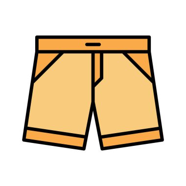 Şort, uygun, mayo ikon vektör görüntüsü. Yaz & Tatilleri için kullanılabilir. Mobil uygulamalar, web uygulamaları ve yazdırma ortamları için elverişli.