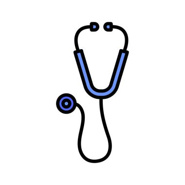 Stetoskop ikon vektör görüntüsü. Revir için kullanılabilir. Mobil uygulamalar, web uygulamaları ve yazdırma ortamları için elverişli.