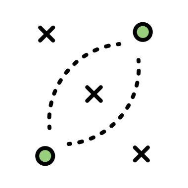 Strateji, yön, ikon vektör görüntüsü planı. Siber güvenlik için de kullanılabilir. Web uygulamalarında, mobil uygulamalarda ve yazdırma ortamlarında kullanılabilir.