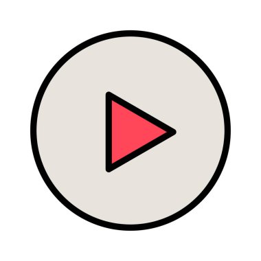 Video, oyuncu, film simgesi vektör görüntüsü. Telefon ve tablet olarak kullanılabilir. Mobil uygulamalar, web uygulamaları ve yazdırma ortamları için elverişli.