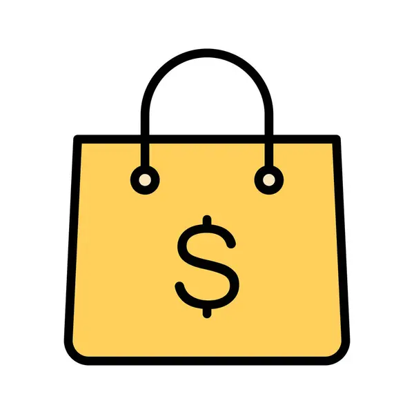 Regalo Tienda Bolsa Compras Icono Imagen Vectorial También Puede Utilizar — Archivo Imágenes Vectoriales