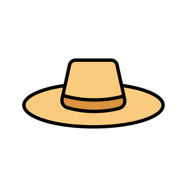 Chapeau Plage Cap Icon Image Vectorielle Peut Être Utilisé Pour — Image vectorielle