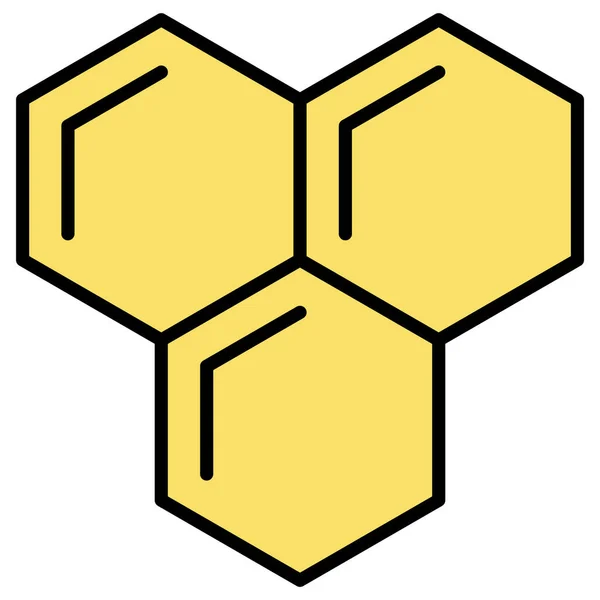 Honeycomb Ikon Vektor Bild Kan Även Användas Till Mat Och — Stock vektor