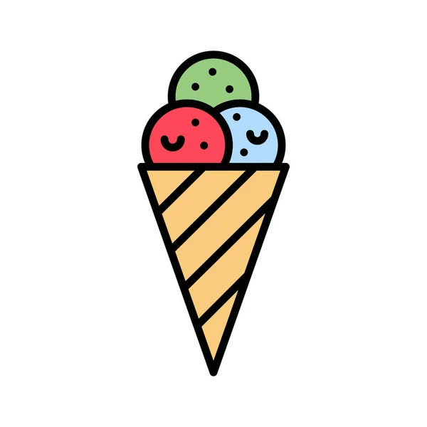 Ice Cream Icon Vector Image Can Used Summer Holidays Suitable — Stock Vector