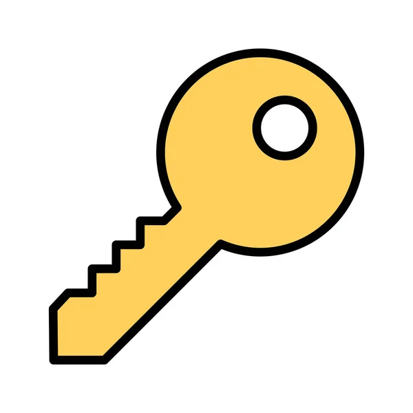 Key Password Unlock Icon Vector Image Can Also Used Internet — Stock Vector