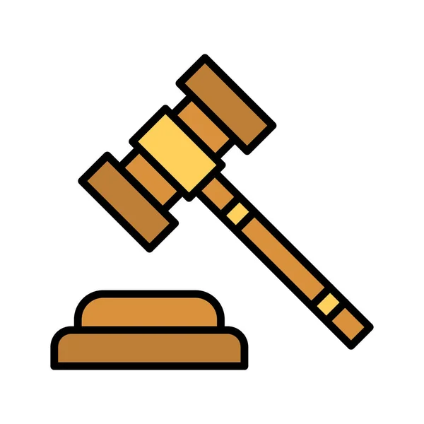 Law Auction Gavel Icon Vector Image Can Also Used Business — Stock Vector