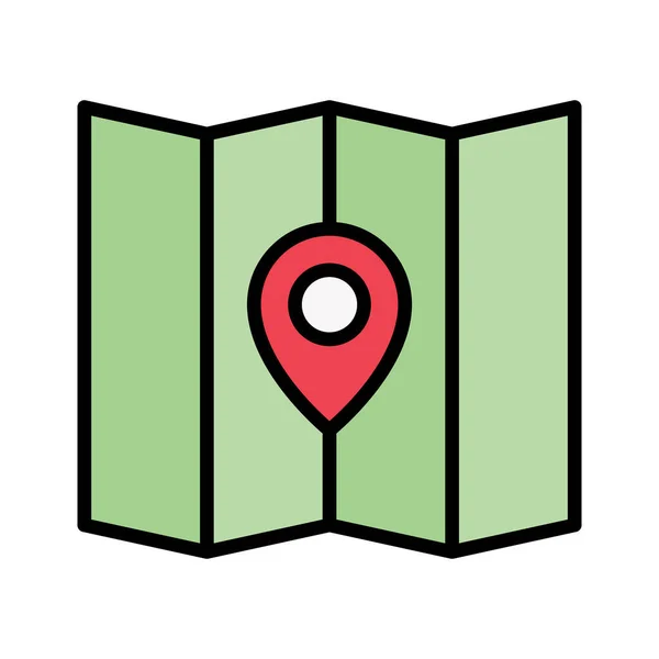 Umístění Mapa Vektorový Obrázek Pin Ikony Lze Také Použít Pro — Stockový vektor