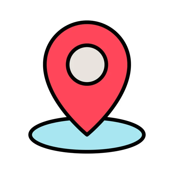 Location Pin Pointer Icon Vector Image Can Also Used Navigation — Stock Vector