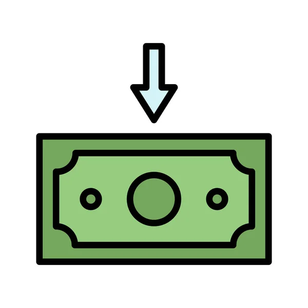 Dinero Recibir Transferir Imagen Vector Icono También Puede Utilizar Para — Archivo Imágenes Vectoriales