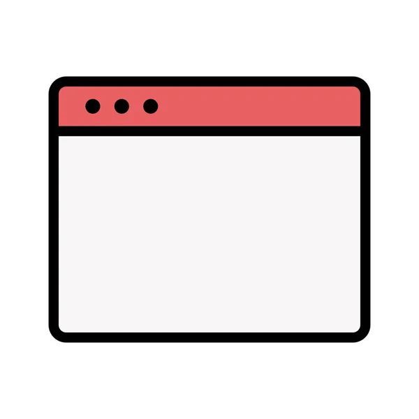 Webpage Browser Website Icon Vector Image Can Also Used Webpages — ストックベクタ