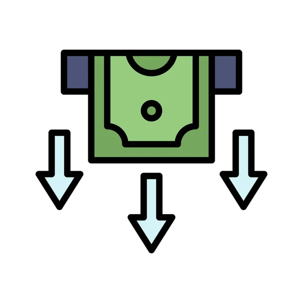 Výplata Výplata Vektor Ikony Peněz Lze Také Použít Pro Finance — Stockový vektor