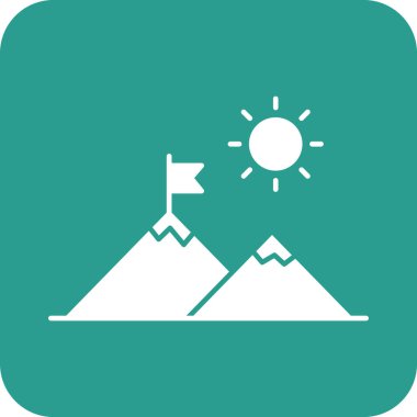 Başarı, görev, hedef, strateji ikonu vektör görüntüsü. Bankacılık ve finans için de kullanılabilir. Web uygulamalarında, mobil uygulamalarda ve yazdırma ortamlarında kullanılabilir.