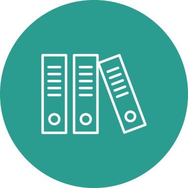 Arşiv, dosyalar, geçmiş simgesi vektör resmi. İş ve ofis için de kullanılabilir. Web uygulamalarında, mobil uygulamalarda ve yazdırma ortamlarında kullanılabilir.