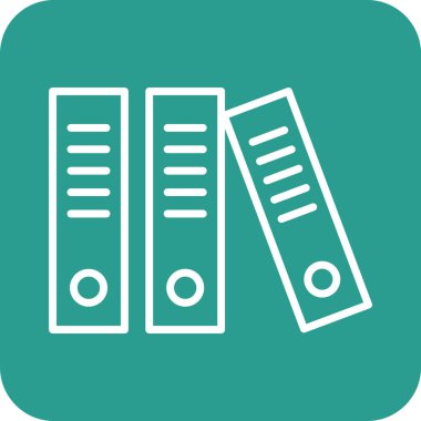 Arşiv, dosyalar, geçmiş simgesi vektör resmi. İş ve ofis için de kullanılabilir. Web uygulamalarında, mobil uygulamalarda ve yazdırma ortamlarında kullanılabilir.