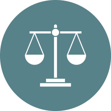 Denge, iş, ölçek ikonu vektör görüntüsü. İş ve ofis için de kullanılabilir. Web uygulamalarında, mobil uygulamalarda ve yazdırma ortamlarında kullanılabilir.