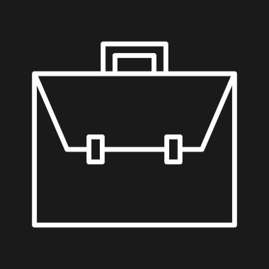 Çanta, iş, portföy ikon vektör görüntüsü. İş ve ofis için de kullanılabilir. Web uygulamalarında, mobil uygulamalarda ve yazdırma ortamlarında kullanılabilir.