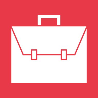 Çanta, iş, portföy ikon vektör görüntüsü. İş ve ofis için de kullanılabilir. Web uygulamalarında, mobil uygulamalarda ve yazdırma ortamlarında kullanılabilir.