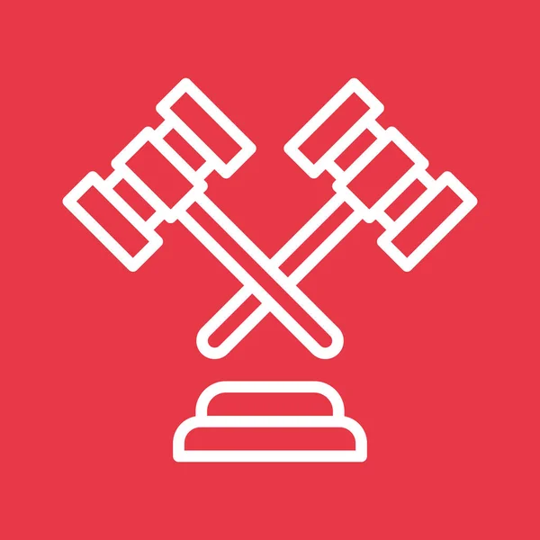 Δημοπρασία Σφυρί Δικαστής Νόμος Νομική Εικόνα Διανυσματική Εικόνα Εικονιδίου Μπορεί — Διανυσματικό Αρχείο