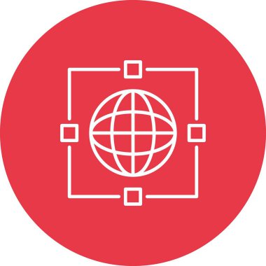 İş ağı, iş akışı, dünya, ikon vektör görüntüsünü bağla. İş ve ofis için de kullanılabilir. Web uygulamalarında, mobil uygulamalarda ve yazdırma ortamlarında kullanılabilir.