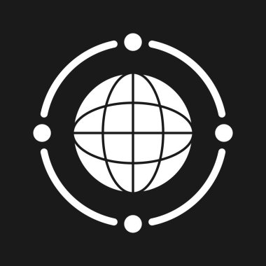 İş ağı, iş akışı, dünya, ikon vektör görüntüsünü bağla. İş ve ofis için de kullanılabilir. Web uygulamalarında, mobil uygulamalarda ve yazdırma ortamlarında kullanılabilir.