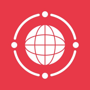 İş ağı, iş akışı, dünya, ikon vektör görüntüsünü bağla. İş ve ofis için de kullanılabilir. Web uygulamalarında, mobil uygulamalarda ve yazdırma ortamlarında kullanılabilir.