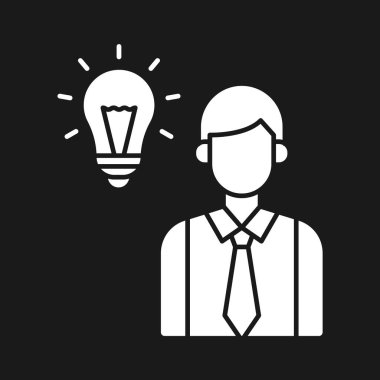 İş, fikir, strateji ikonu vektör imajı. İş ve ofis için de kullanılabilir. Web uygulamalarında, mobil uygulamalarda ve yazdırma ortamlarında kullanılabilir.