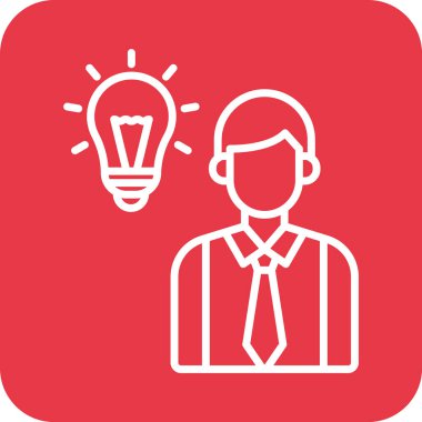 İş, fikir, strateji ikonu vektör imajı. İş ve ofis için de kullanılabilir. Web uygulamalarında, mobil uygulamalarda ve yazdırma ortamlarında kullanılabilir.