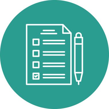 İş, plan, planlama, liste ikonu vektör görüntüsü. İş ve ofis için de kullanılabilir. Web uygulamalarında, mobil uygulamalarda ve yazdırma ortamlarında kullanılabilir.