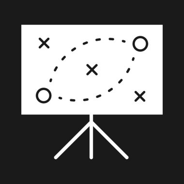 İş, strateji, plan, fikir ikonu vektör imajı. İş ve ofis için de kullanılabilir. Web uygulamalarında, mobil uygulamalarda ve yazdırma ortamlarında kullanılabilir.