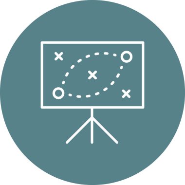 İş, strateji, plan, fikir ikonu vektör imajı. İş ve ofis için de kullanılabilir. Web uygulamalarında, mobil uygulamalarda ve yazdırma ortamlarında kullanılabilir.