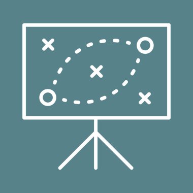 İş, strateji, plan, fikir ikonu vektör imajı. İş ve ofis için de kullanılabilir. Web uygulamalarında, mobil uygulamalarda ve yazdırma ortamlarında kullanılabilir.