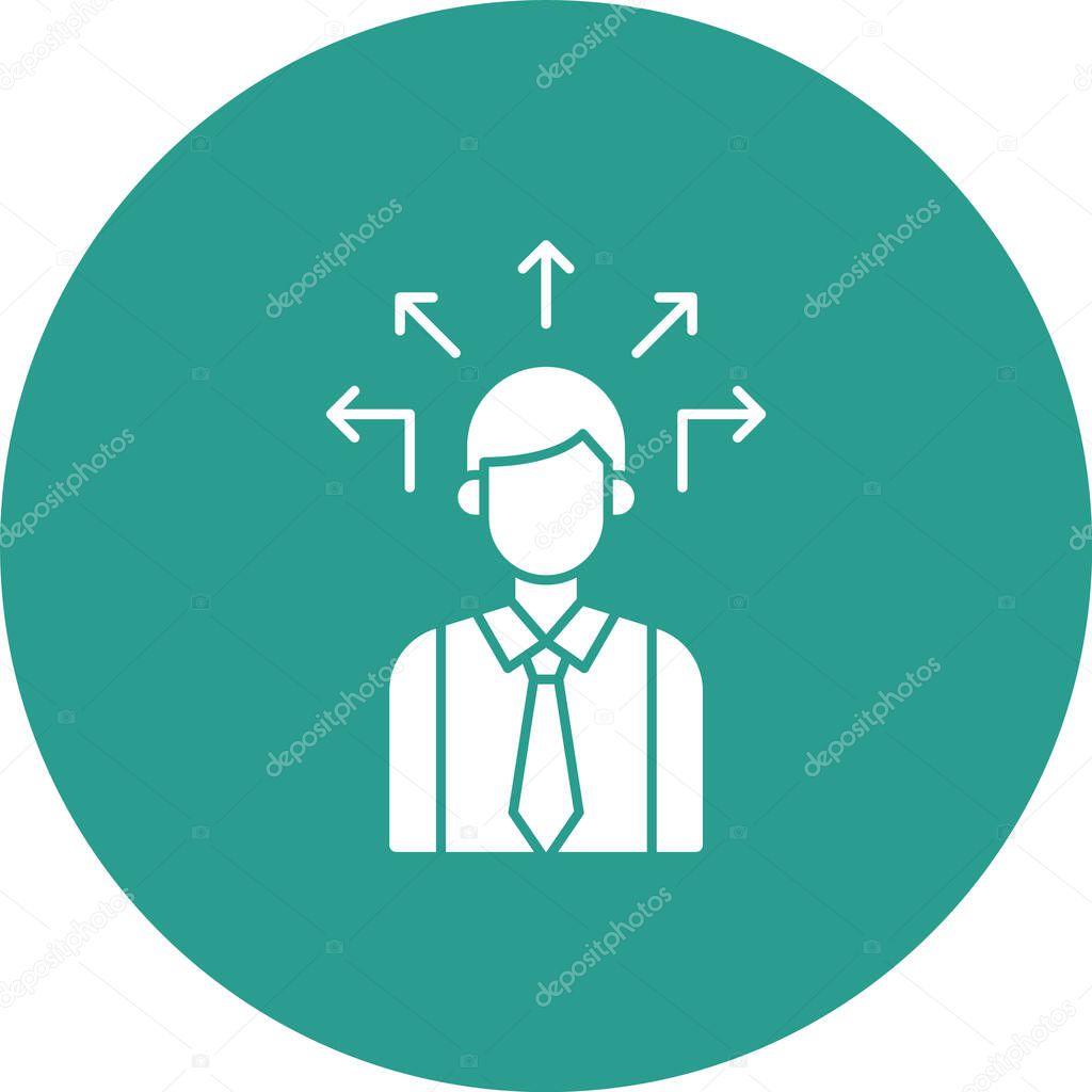 Business, direction, management icon vector image. Can also be used for business & office. Suitable for use on web apps, mobile apps and print media.