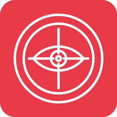 İş, hedef, arayüz, görüş, multimedya ikon vektör görüntüsü. Bankacılık ve finans için de kullanılabilir. Web uygulamalarında, mobil uygulamalarda ve yazdırma ortamlarında kullanılabilir.