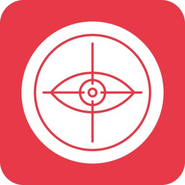 İş, hedef, arayüz, görüş, multimedya ikon vektör görüntüsü. Bankacılık ve finans için de kullanılabilir. Web uygulamalarında, mobil uygulamalarda ve yazdırma ortamlarında kullanılabilir.