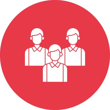 İş adamı, takım, grup, liderler ikon vektör imajı. İş ve ofis için de kullanılabilir. Web uygulamalarında, mobil uygulamalarda ve yazdırma ortamlarında kullanılabilir.