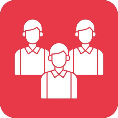 İş adamı, takım, grup, liderler ikon vektör imajı. İş ve ofis için de kullanılabilir. Web uygulamalarında, mobil uygulamalarda ve yazdırma ortamlarında kullanılabilir.