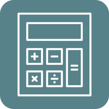 Hesaplama, hesap makinesi, finansal ikon vektör görüntüsü. İş ve ofis için de kullanılabilir. Web uygulamalarında, mobil uygulamalarda ve yazdırma ortamlarında kullanılabilir.