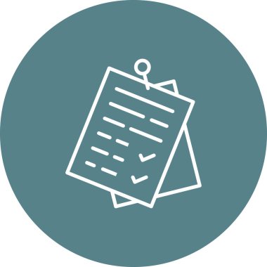 Belge, kağıt, simge vektör resmi. İş ve ofis için de kullanılabilir. Web uygulamalarında, mobil uygulamalarda ve yazdırma ortamlarında kullanılabilir.