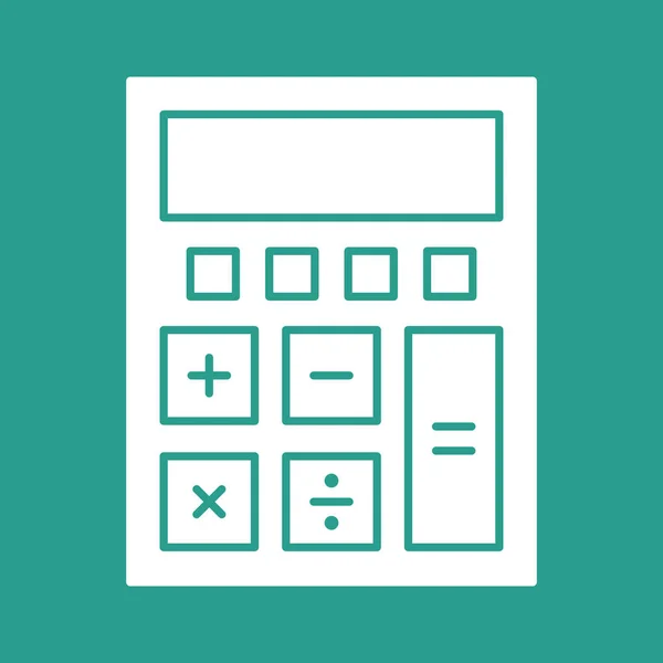 Calculadora Cálculo Matemáticas Icono Imagen Vectorial También Puede Utilizar Para — Vector de stock