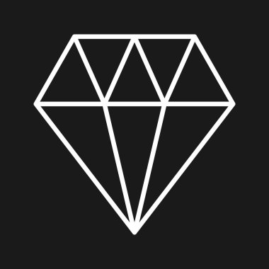 Elmas, iş, ödül ikonu vektör görüntüsü. İş ve ofis için de kullanılabilir. Web uygulamalarında, mobil uygulamalarda ve yazdırma ortamlarında kullanılabilir.