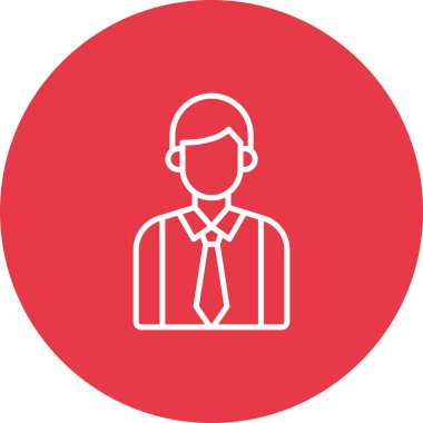 Çalışan, iş adamı ikon vektör görüntüsü. İş ve ofis için de kullanılabilir. Web uygulamalarında, mobil uygulamalarda ve yazdırma ortamlarında kullanılabilir.