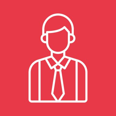 Çalışan, iş adamı ikon vektör görüntüsü. İş ve ofis için de kullanılabilir. Web uygulamalarında, mobil uygulamalarda ve yazdırma ortamlarında kullanılabilir.