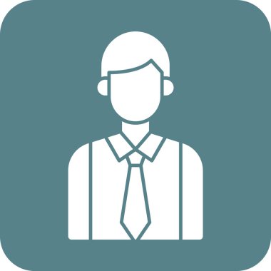 Çalışan, iş adamı ikon vektör görüntüsü. İş ve ofis için de kullanılabilir. Web uygulamalarında, mobil uygulamalarda ve yazdırma ortamlarında kullanılabilir.